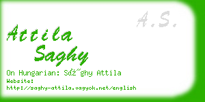 attila saghy business card